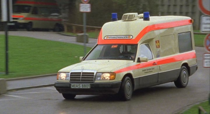  1990 Mercedes-Benz Krankenwagen Binz Ambulance 2001 [VF124] in  Der Alte (The Old Fox), 1977-2024