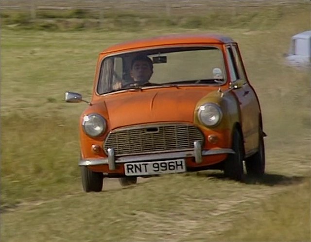 1966 Austin Mini Deluxe with Morris Mk2 grille, lights and bumper MkI [ADO15]