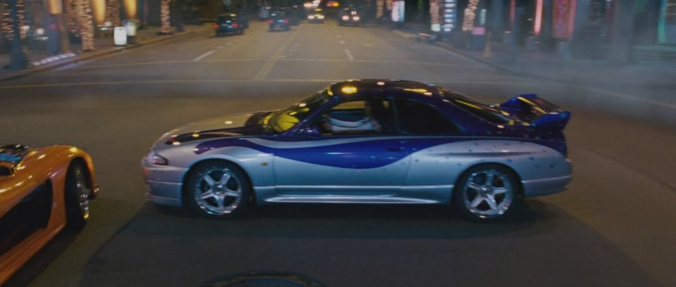 In Tokyo Drift, Han and Takashi respectively bet a Nissan Skyline