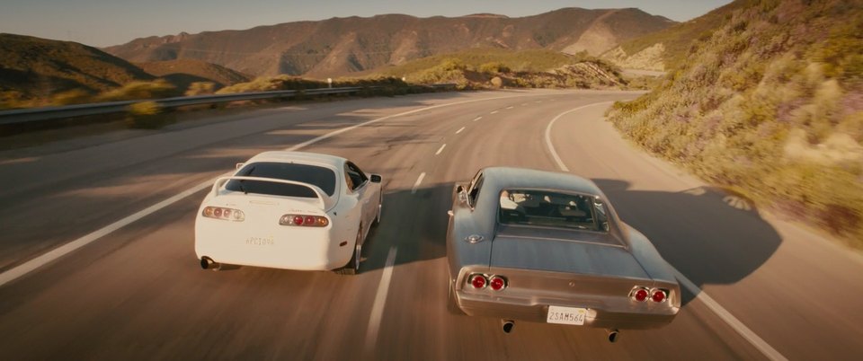 Fast and the Furious Dodge Charger and Toyota Supra MKIV Paul Walker 