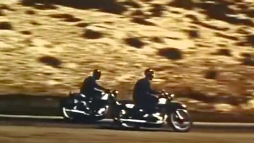 unknown cop's bike in the movie