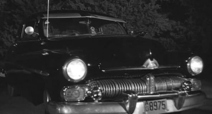 1950 Mercury Coupe with 1951 hood and hoodbadge [0M-72]