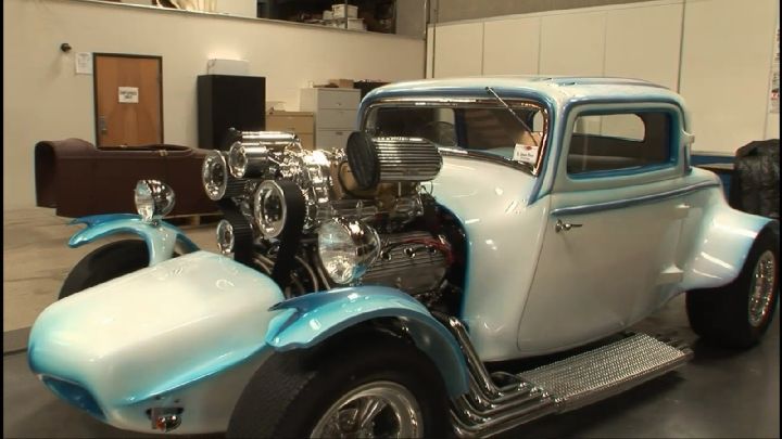 1934 Ford V8 3-Window Coupe Hot Rod Twin Blower Hemi [40]