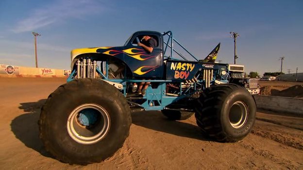 Custom Made Monster Truck 'Nasty Boy' bodied as 1940 Willys Pickup